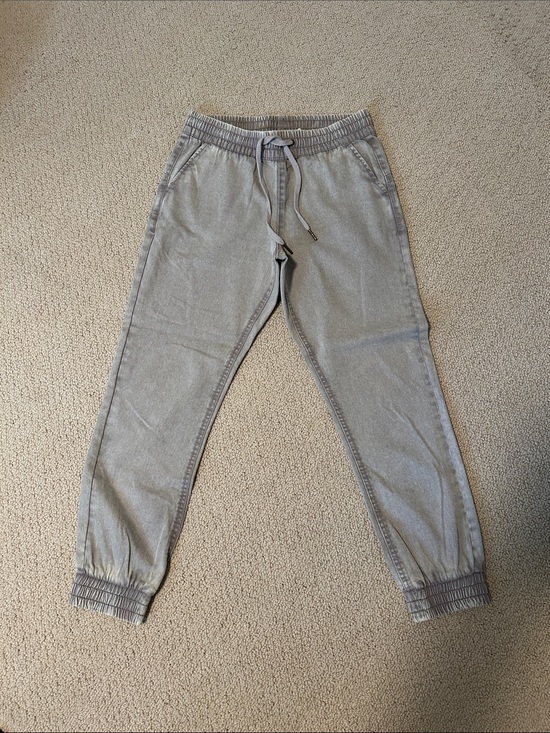 RD Style Pants - Light Gray Drawstring Jogger Pants